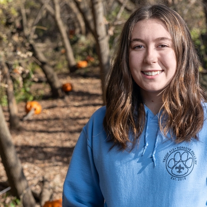 student Rebecca Bober.