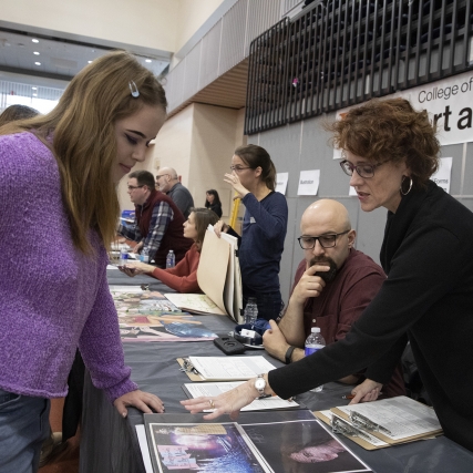 Keli DiRisio performs portfolio reviews in 2019.