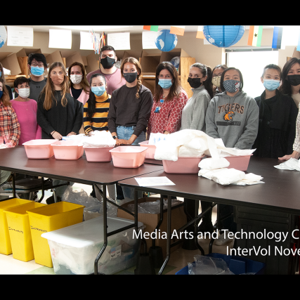 A group photo of the Media Arts and Technology Class of 2022. 