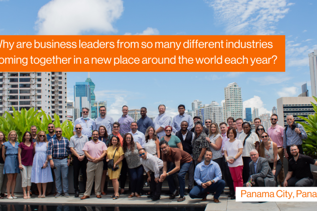 Group of EMBA students