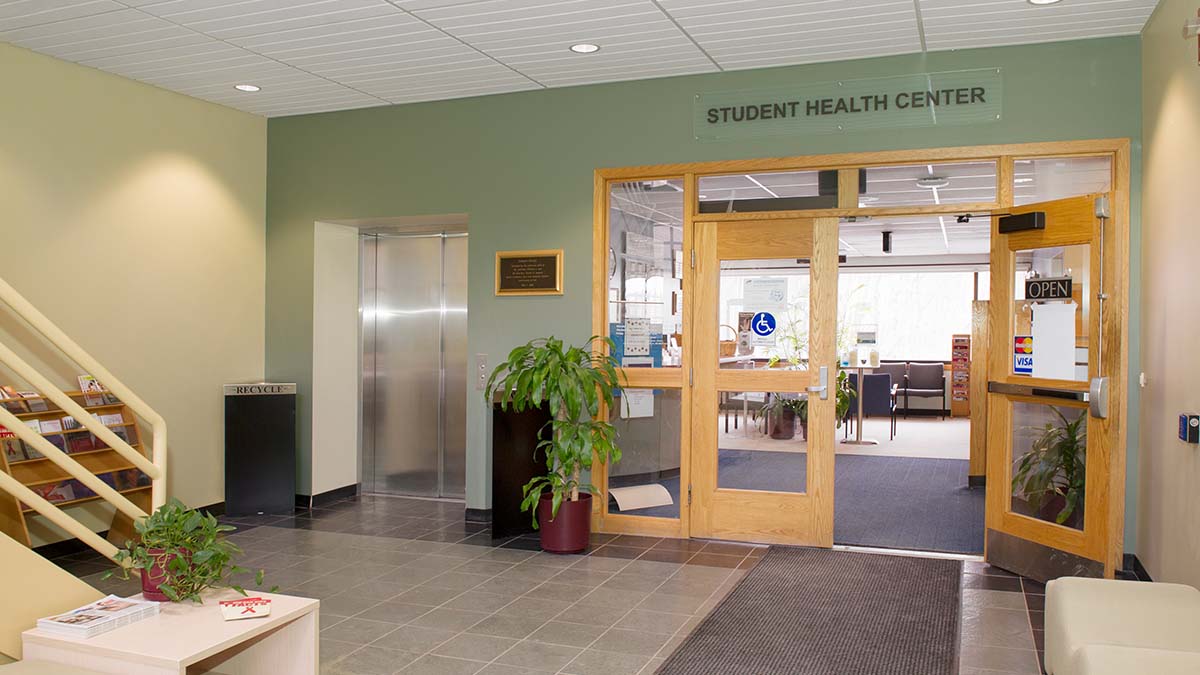Interior of the Student Health Center.