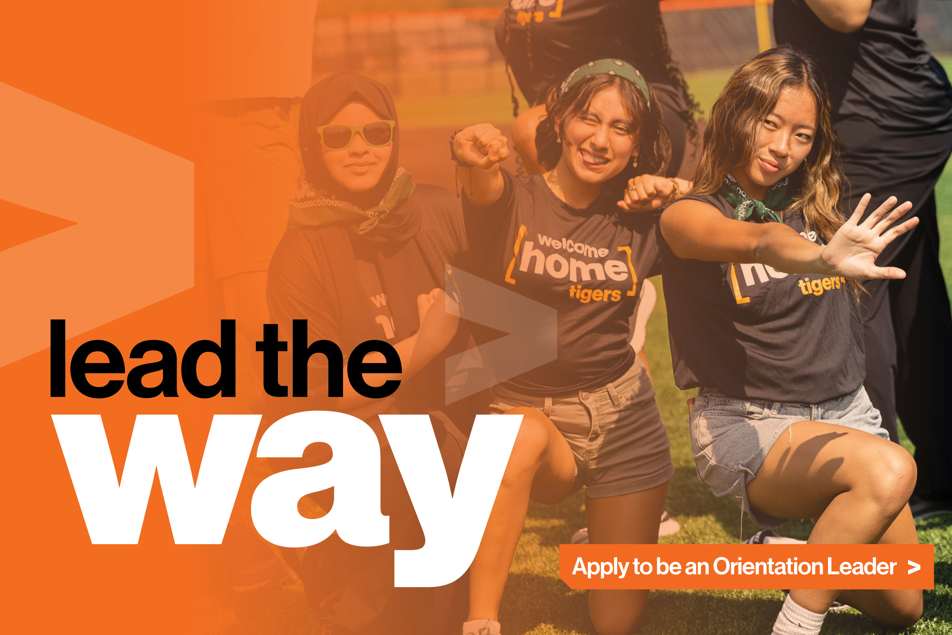 lead the way Apply to be an Orientation Leader >