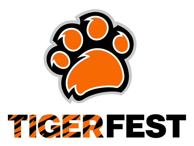 TigerFest Mark with Orange Spirit Paw Mark