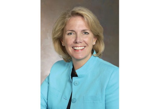 Professor posing for camera