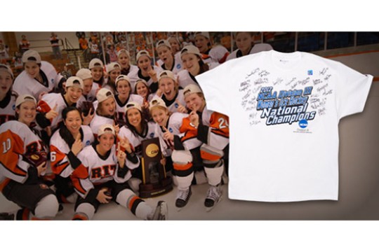 Poster for "RIT 2012 Women's Hockey National Champions"