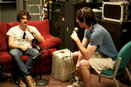 People talking on couches