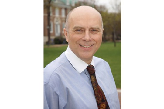 Professor posing for camera