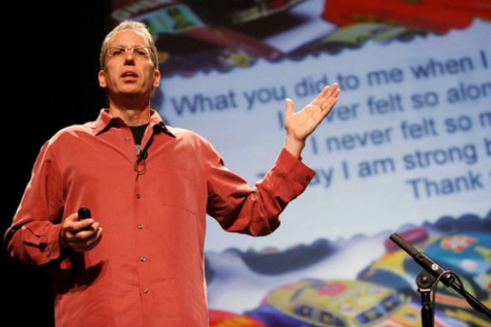 Person presenting at event