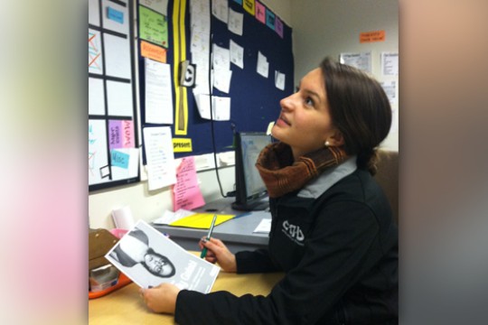 Person posing for camera