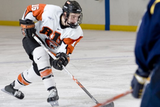 RIT Hockey player in game