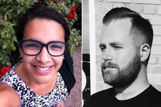 Two portraits side by side