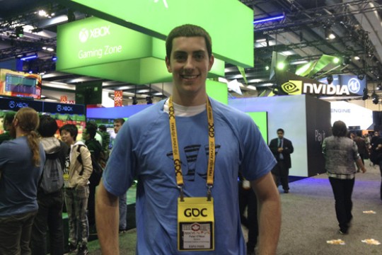 People posing at conference 