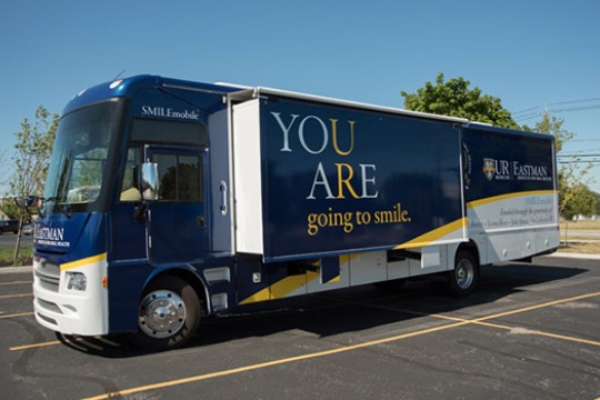 University of Rochester Dental bus