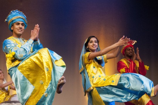 People dancing on stage