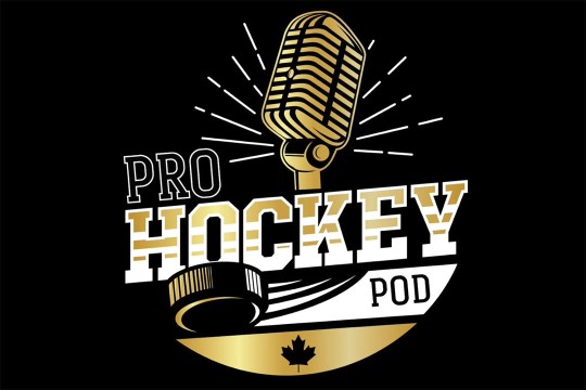 The ProHockey Pod logo is shown in gold and white on a black background.