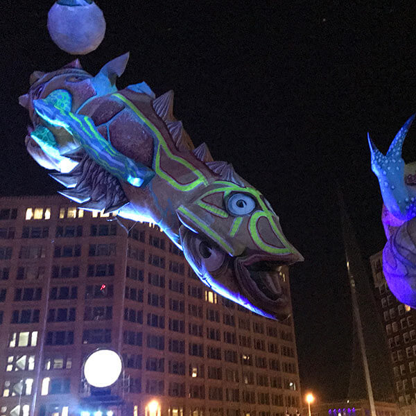 A balloon at Fringe Fest