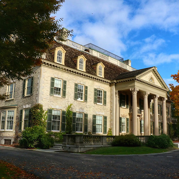 Exterior view of the George Eastman Museum