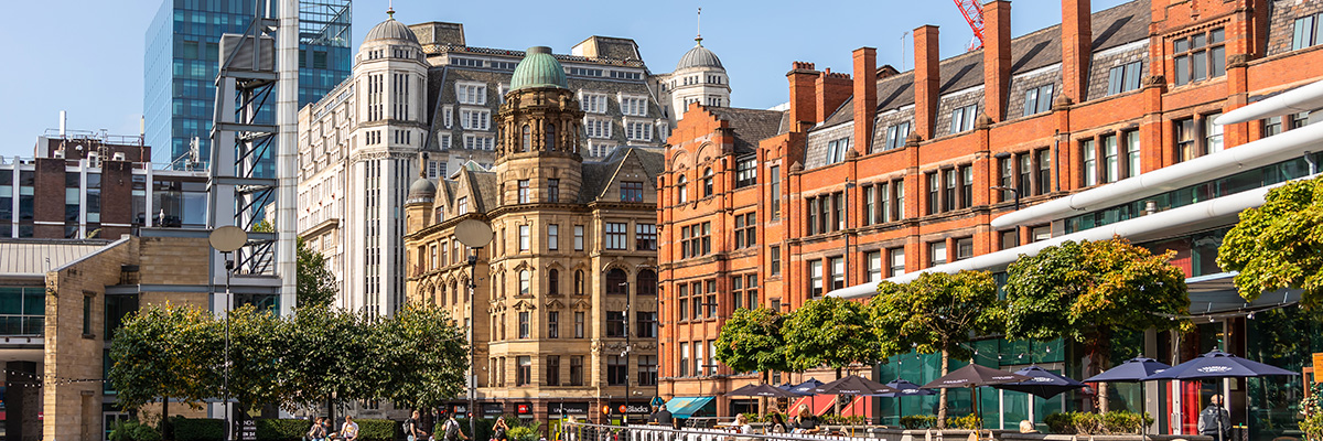 Buildings in Manchester England
