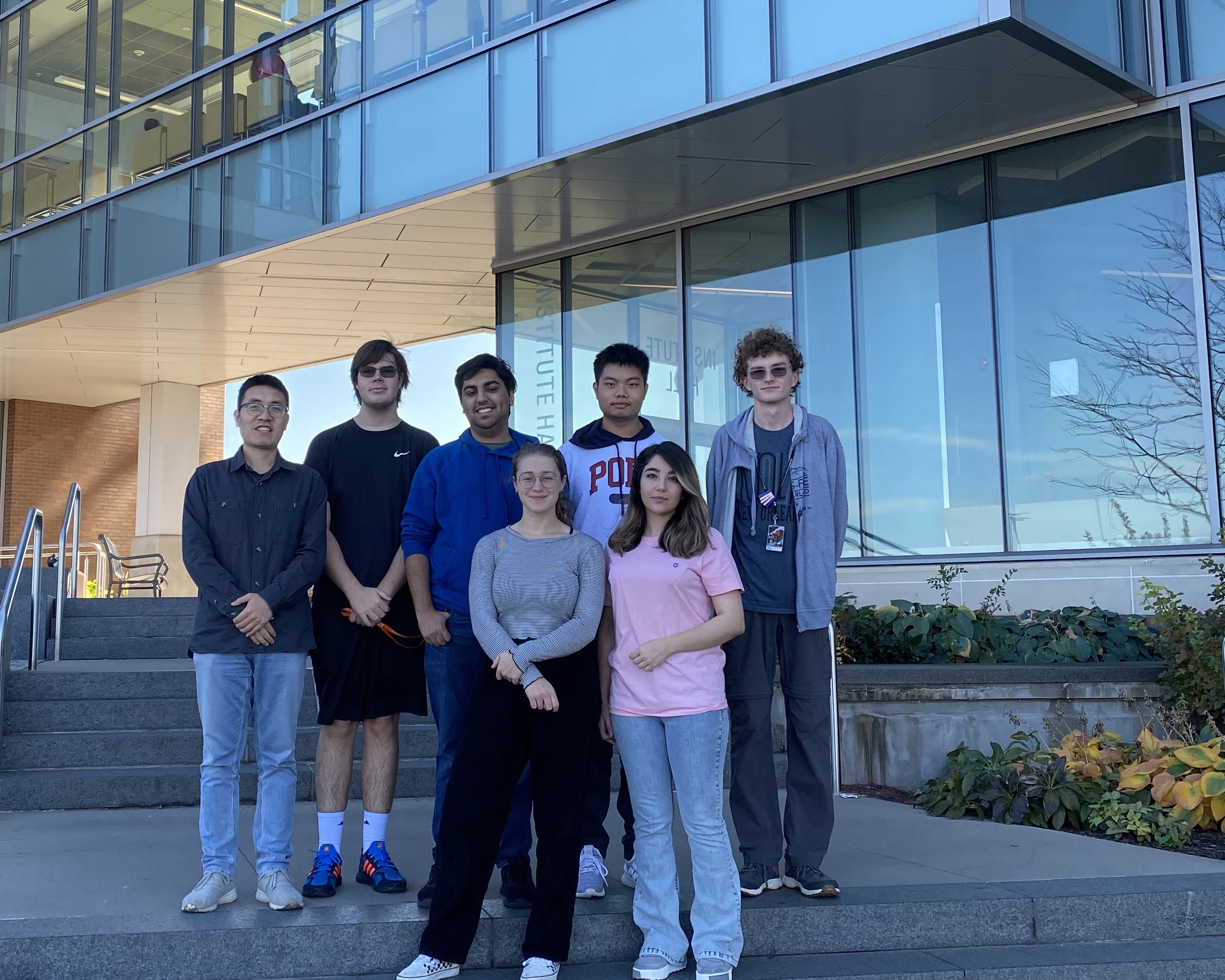 Group Outside Institute Hall