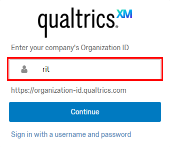 Organization ID prompt