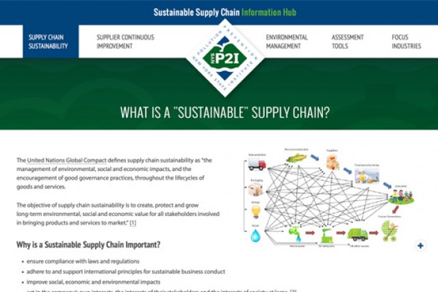 sustainable supply chain webpage