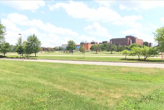 outside view of RIT buildings and grounds.