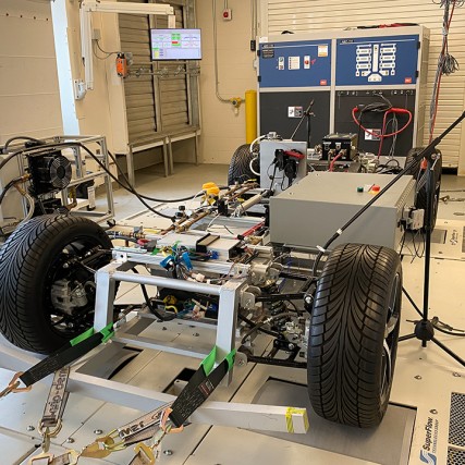 chassis of an electric vehicle.