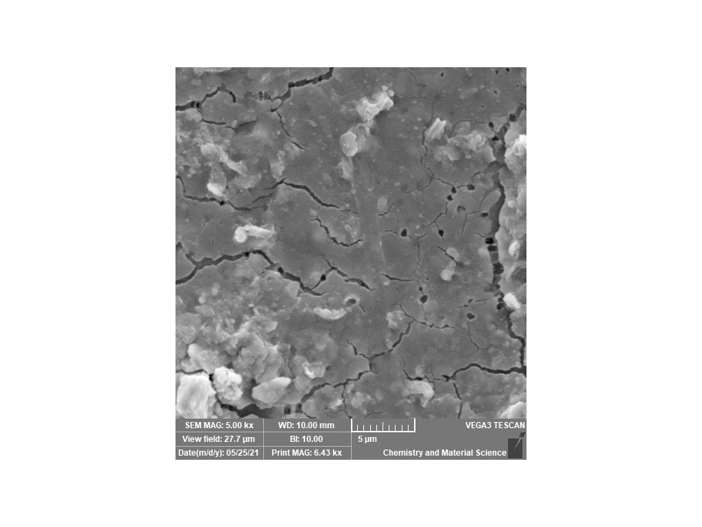 SEM in image of a film breaking down.