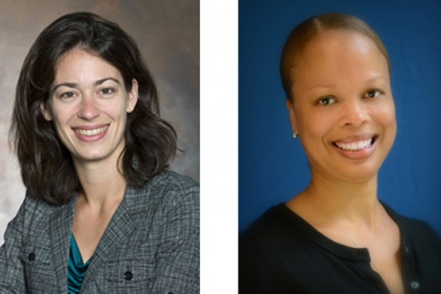 Two portraits side by side