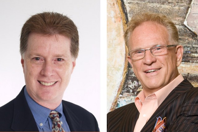 Two portraits side by side