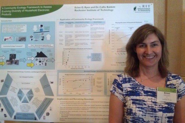 Person standing in front of presentation