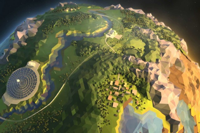 Picture of computer generated world