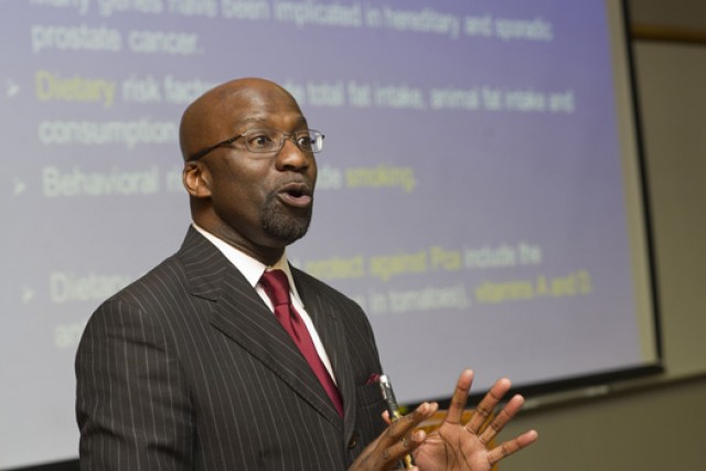 Professor posing for camera