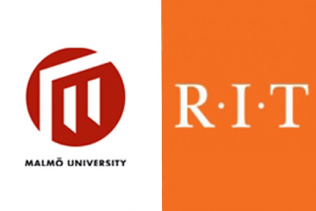 Malmo University and RIT Logos side by side