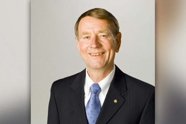 Professor posing for camera