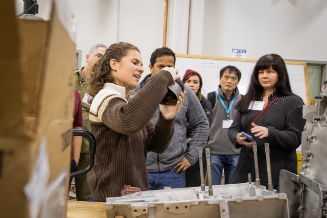 NextCorps startups get a tour of the GIS building