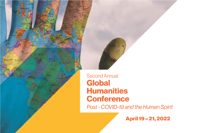 decorative image of logo of the Second Annual Global Humanities Conference PostCOVID19 and the Human Spirit