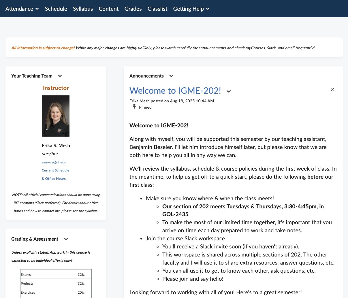 IGME 202 screenshot image