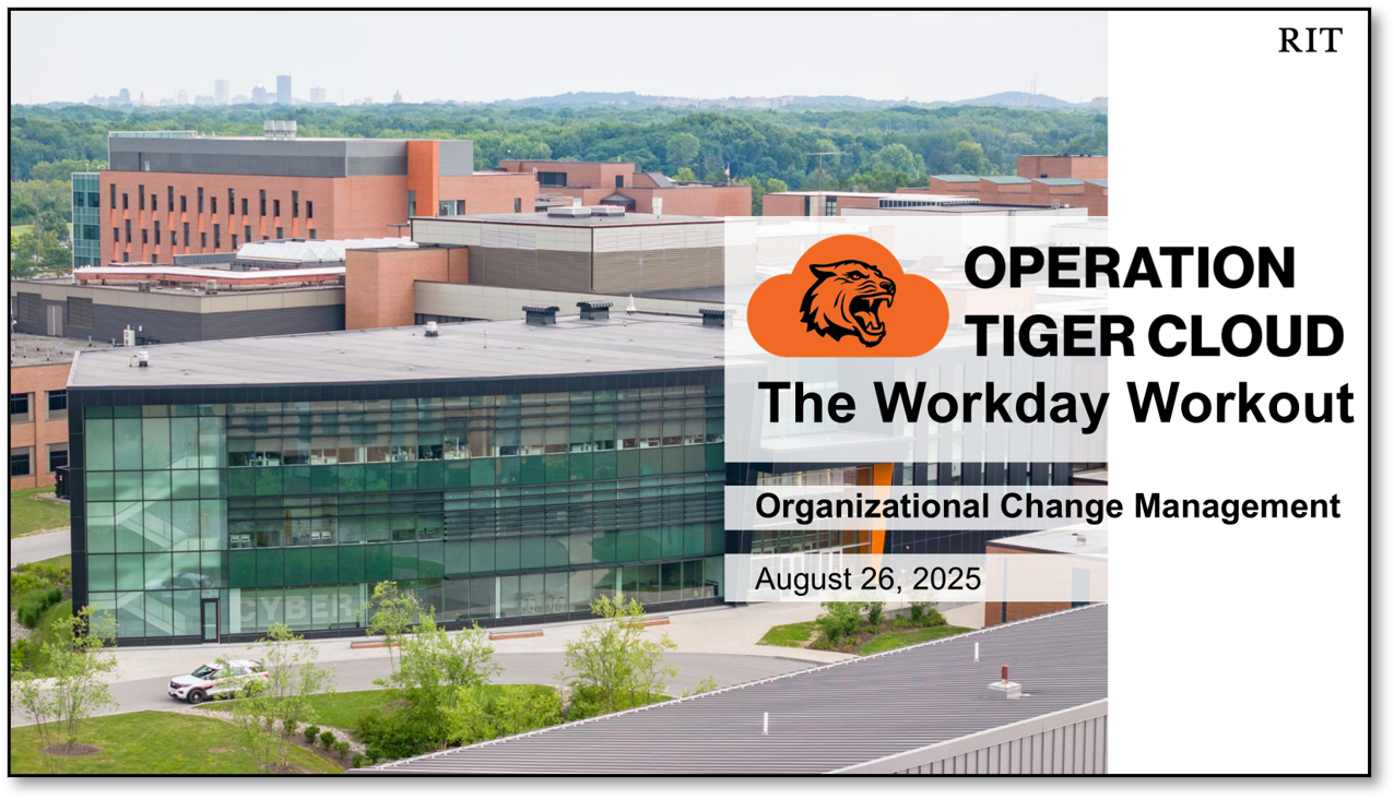 Screenshot of the August ambassador meeting title slide with cybersecurity hall and Operation Tiger Cloud logo