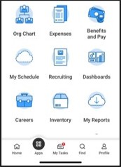 Workday Mobile App Menu