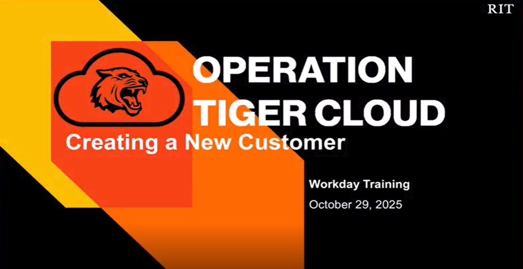 Create new customer demo title slide.