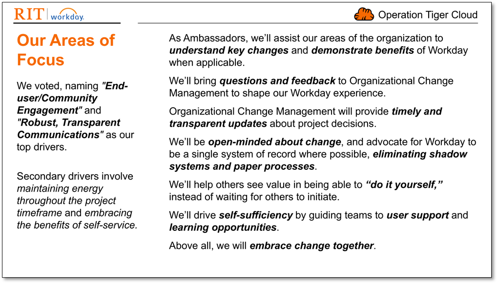 Image of a PowerPoint Slide with project team charter (Text available in link)