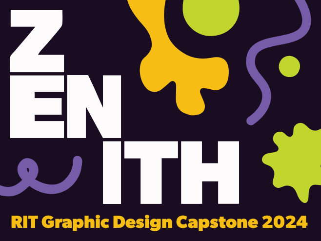 graphic design poster for senior capstone exhibition.