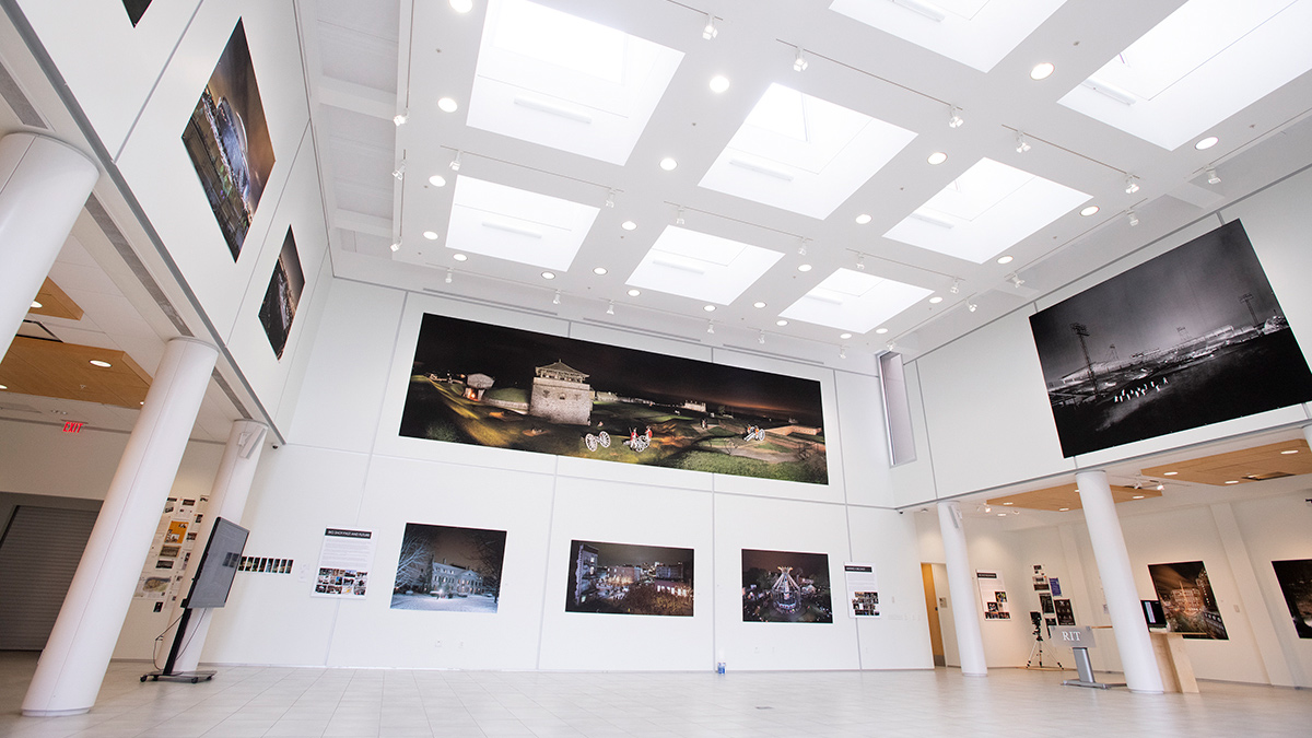 A wide-angle photograph of University Gallery