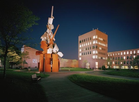RIT Big Shot 21 – Sentinel Sculpture and Administration Circle Rochester Institute of Technology Rochester, New York