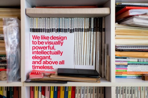 a close up of a shelf with books.