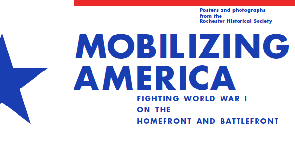 Graphic text 'Mobilizing America' blue type on white background. 