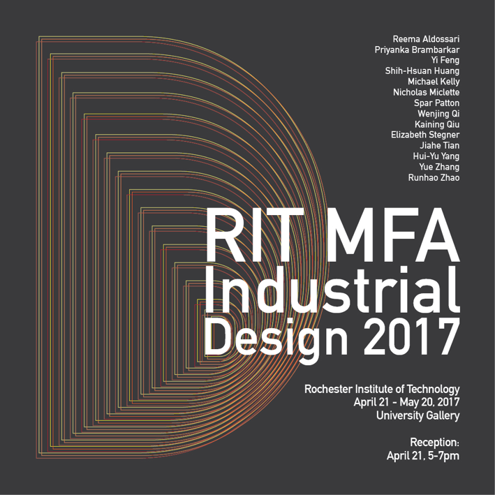 RIT MFA Industrial Design poster