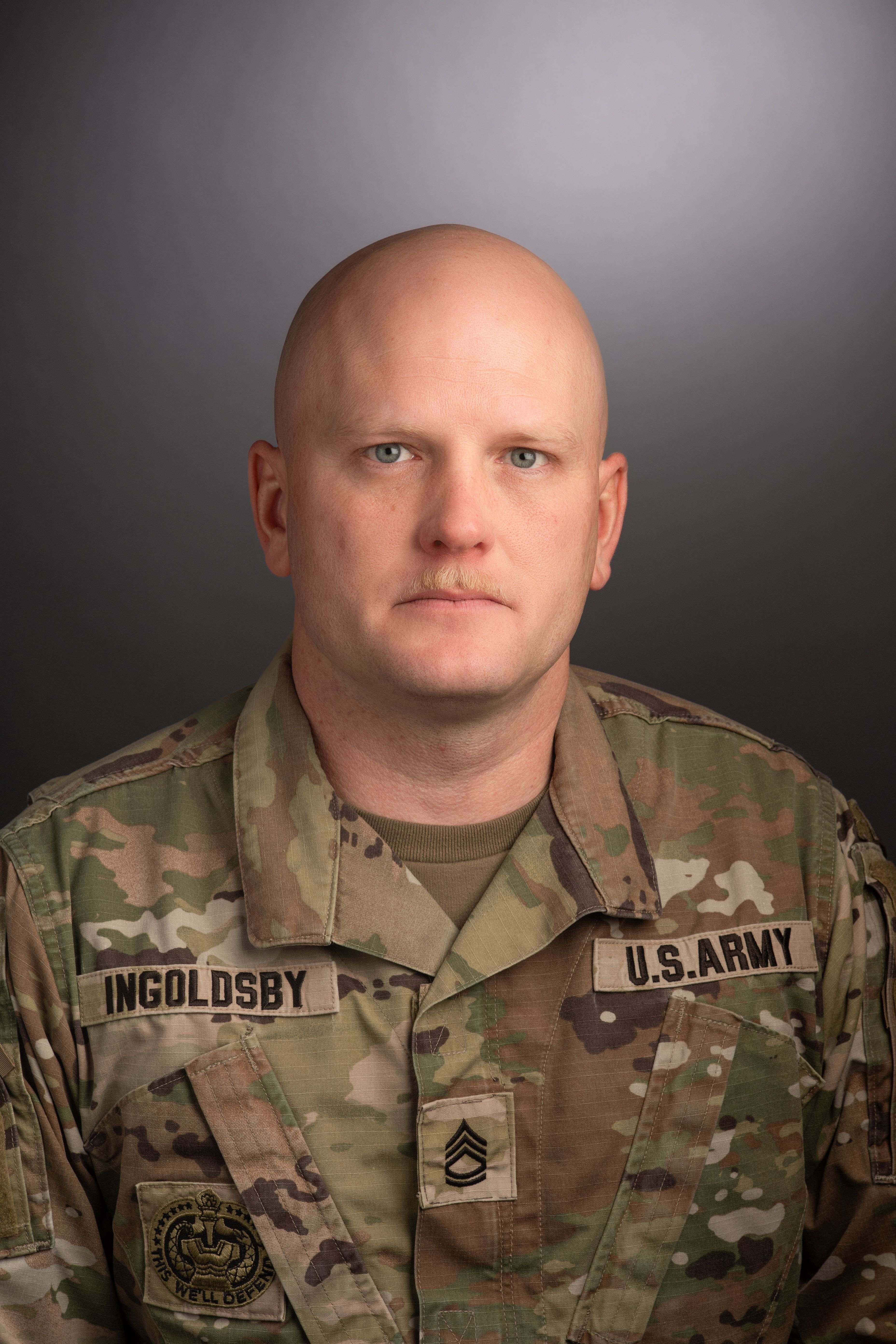 Head shot of a male noncommissioned officer