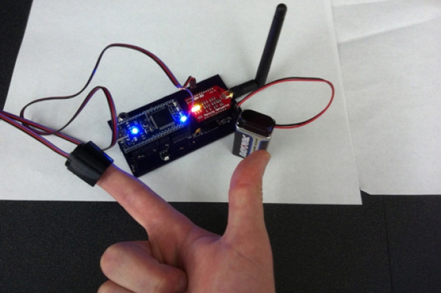 Hand activating computer